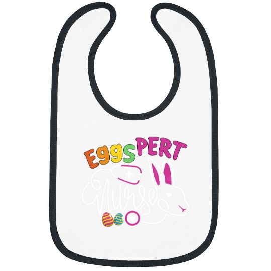 Eggspert nurses Easter Bunny NP Funny RN Easter Day Nursing Bibs