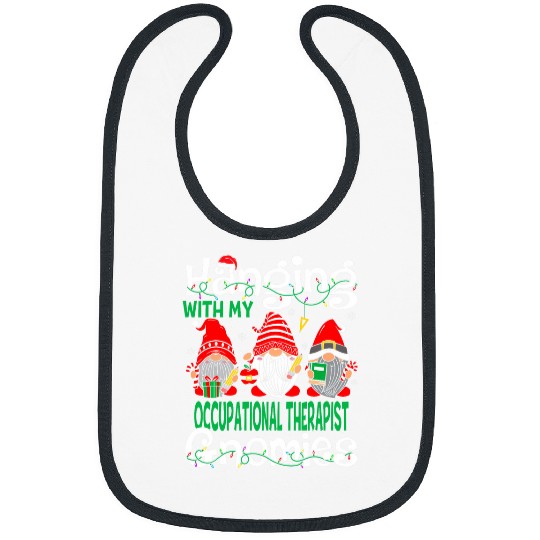 Hanging With My Occupational Therapist Gnomies Christmas Bibs
