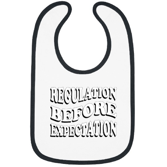 Regulation Before Expectation Retro Neurodiversity Therapist 2 7 Bibs