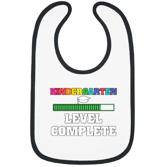 Kindergarten Level Complete School Graduation Computer Bibs