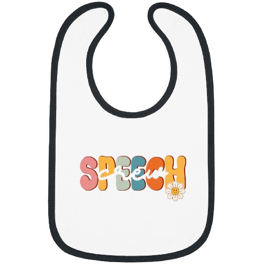 Retro Speech Crew Pathologist SLP Groovy Bibs