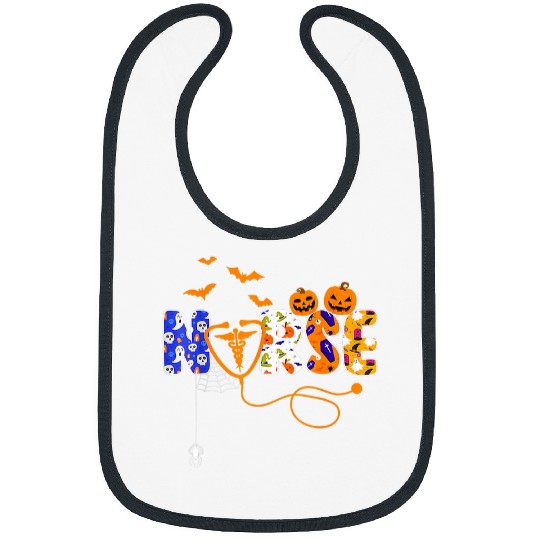 Halloween nurses Funny Nursing Cute Health Worker Halloween Bibs