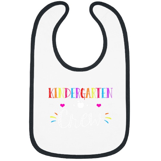 Kindergarten Teacher Crew Funny First Day Of School Gifts Bibs