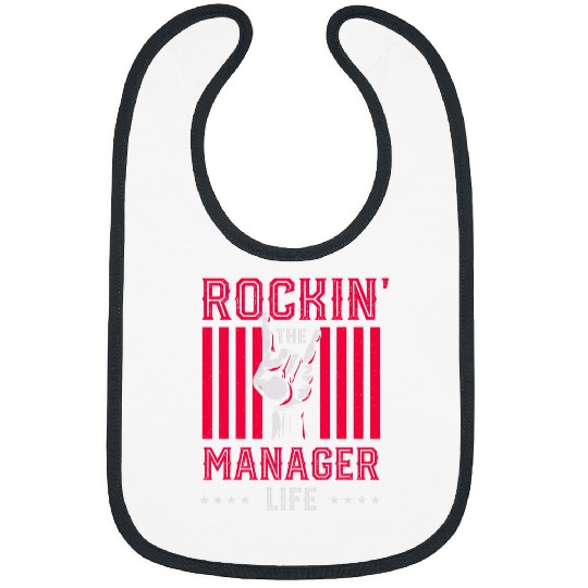 Rocking the Manager Life Funny Boss Humor Employer Work Bibs