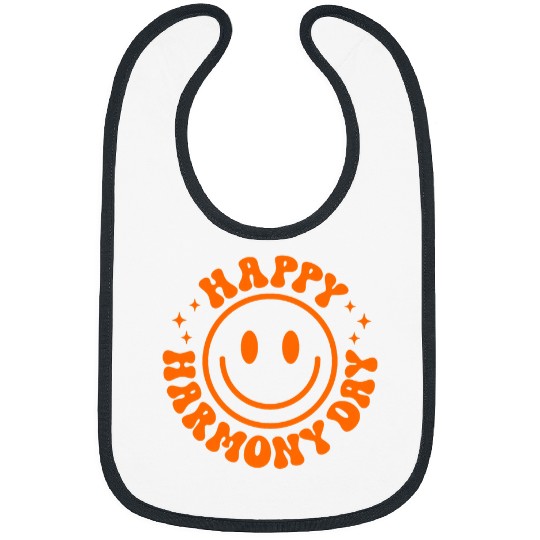 Happy Harmony Day Funny Love Kindness School Teacher Kids Bibs