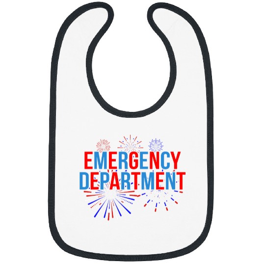 Emergency Department Life nurses Patriotic 4th Of July Bibs