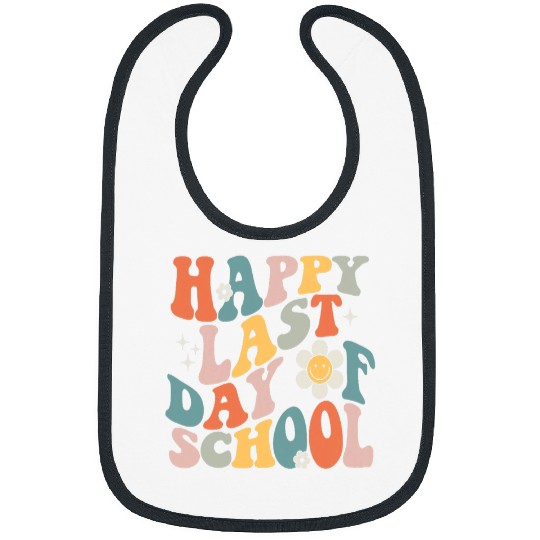 Happy Last Day School Teacher Bye Bye School Hello Summer Bibs