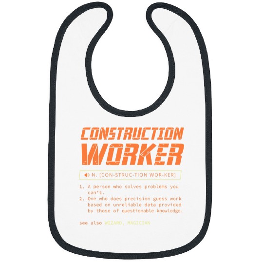 Construction Worker Contractor Builder Handyman Gift 2 Bibs