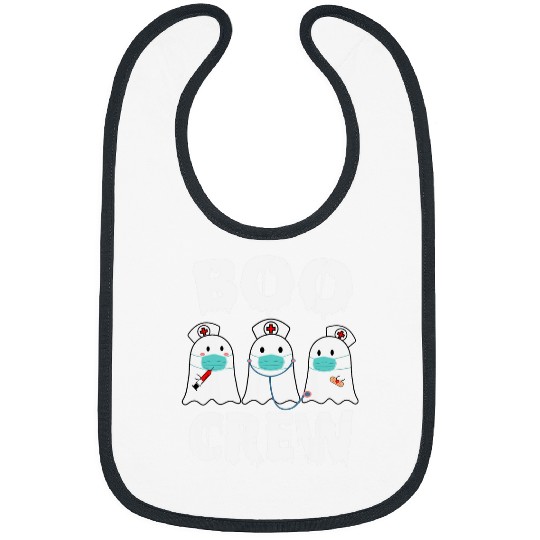 halloween nurses nursing cute health worker halloween pattern 2 Bibs