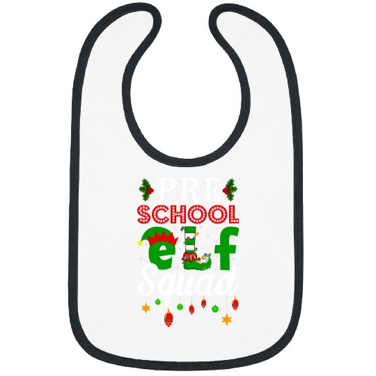 Funny xmass Lighting Christmas Pre School Elf Squad Bibs
