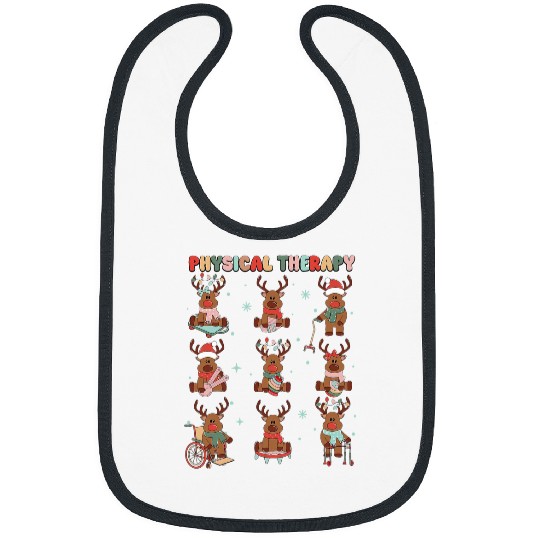 Reindeer Physical Therapy PT Physical Therapist Christmas 1 Bibs