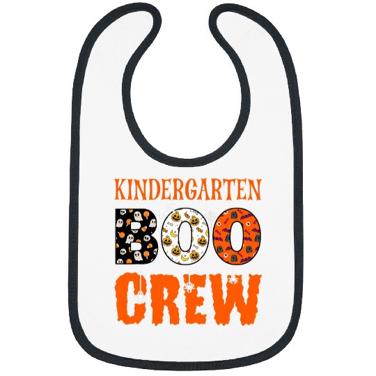 Kindergarten Boo Crew Kinder Teacher Student Halloween 1 Bibs