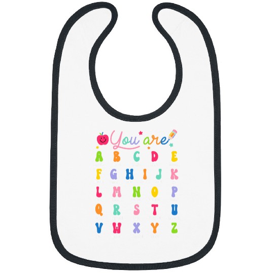 ABC Alphabet Affirmation Back To School Teacher Bibs