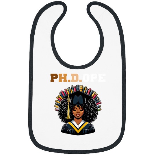 PHDOPE PhD Doctorate Student Graduation Black Queen 2024 2 Bibs
