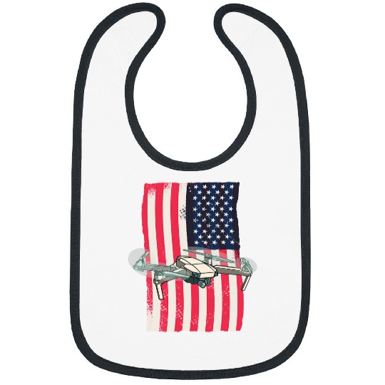 Drone American Flag Drone Pilot Bibs