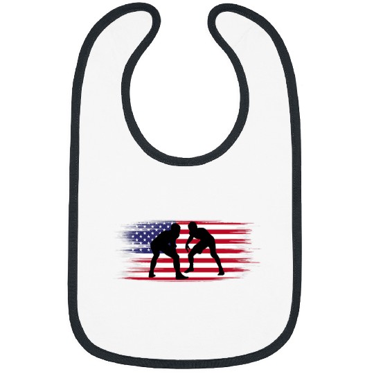 American Flag Wrestling Patriotic USA 1 Bibs