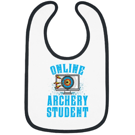 Funny Virtual Learning Online Archery Student Bibs