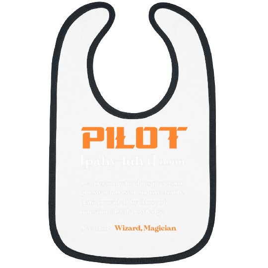 Pilot Definition Plane Aviator Airplane Aviation Bibs