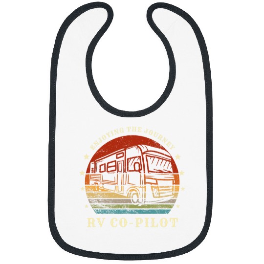RV CoPilot Camping Funny Motorhomes Camper Travel Vacation Bibs