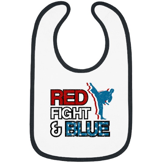 American Flag Martial Arts 4th of July Karate Taekwondo USA Bibs