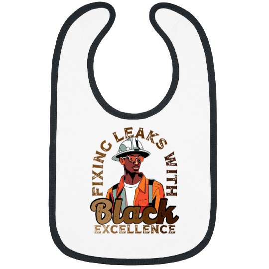 Black Plumber African American Plumbing Black History Month 7 Bibs