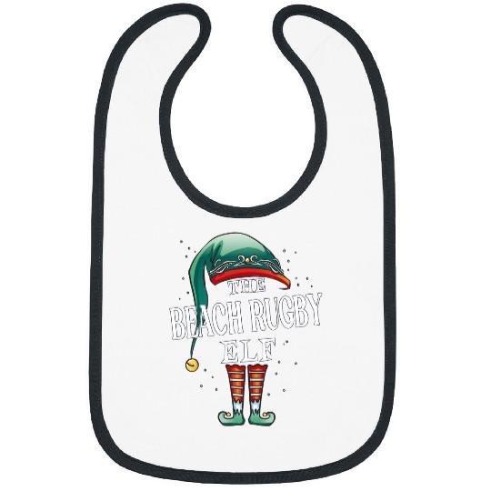 Beach Rugby Elf Christmas Group xmass Pajama Party Bibs