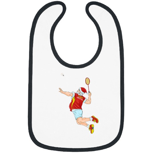 Badminton Santa Claus Christmas Gift Bibs