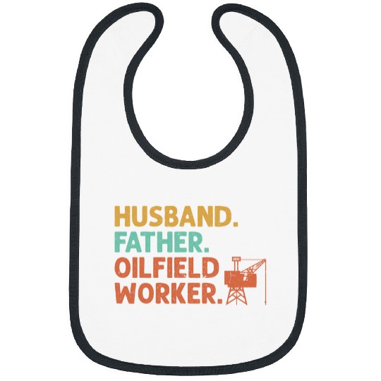 Mens Husband Father Oilfield Worker Bibs