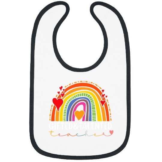 Gifted and Talented Teacher Rainbow Gifted Education Teacher Bibs