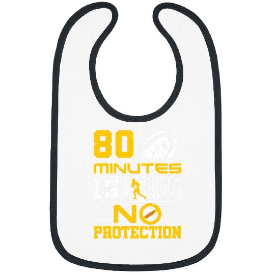 80 Minutes 15 Positions No Protection Funny Rugby Bibs