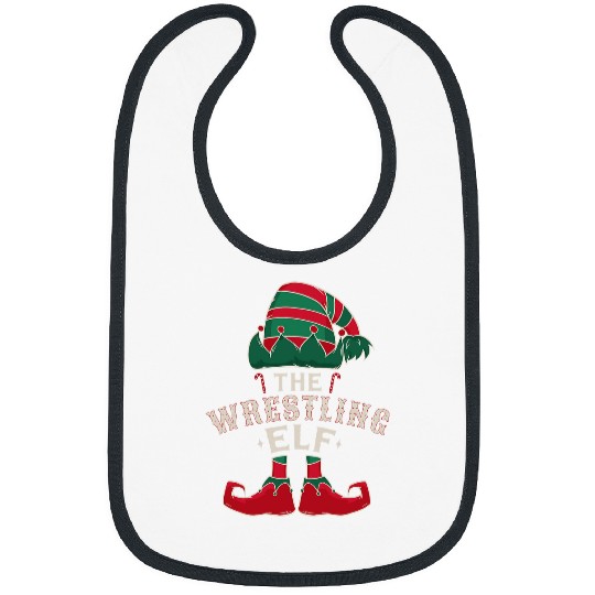 The Wrestling Elf Cute Ugly Christmas Sweater Family Bibs