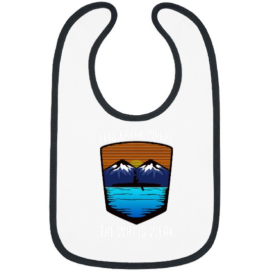 Kayak Boat River Paddle Wifi is Weak Hobby Adventure Nature Bibs