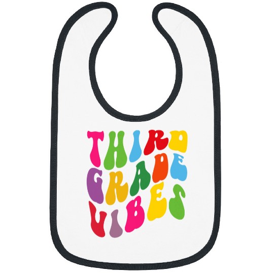 Third Grade Vibes Teacher Student Back To School Bibs