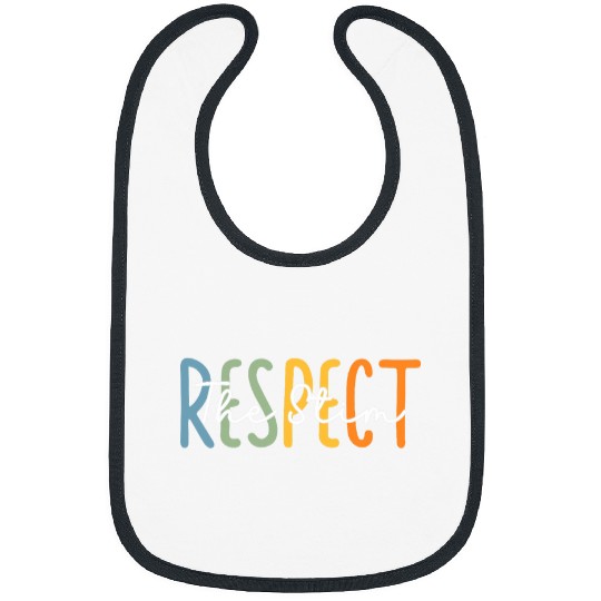 Respect the Stim Special Education Teacher Autism Awareness 2 Bibs