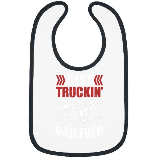 Trailer Driver Truckin Dad Ever Trucker Bibs