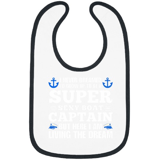 Funny Boat Captain Design For Men Women Boating Boat Captain 1 Bibs
