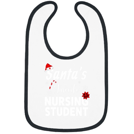 Santas Favorite Nursing Student Christmas Bibs