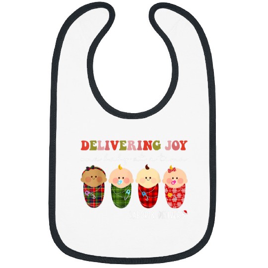 Labor and Delivery nurses Christmas Delivering Joy Baby nurses 1 Bibs