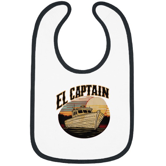 El Capitan Captain Anchor Boat Funny Boating Bibs