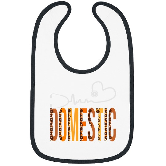 Domestic Leopard Heartbeat Appreciation Women Fall Bibs