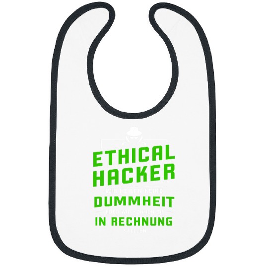 Ethical Coding Computer Skills Programmer White Hat Bibs
