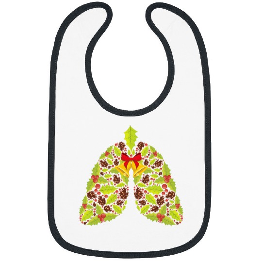 Respiratory Therapist Christmas Lungs RT xmass Party Bibs
