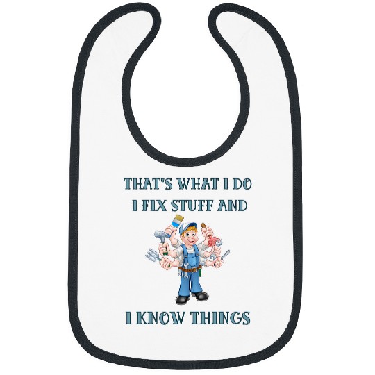 Handyman Funny Carpenter Woodworker Mechanic Dad Bibs