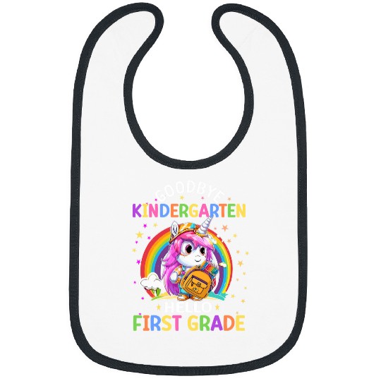 Graduation Bye Kindergarten Hello 1st Grade Back To School Bibs