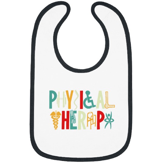 Retro vintages Physical Therapy Funny Physical Therapist 4 Bibs