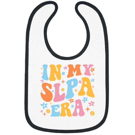 In My SLPA Era Engagement Groovy Speech Therapist Men Women Bibs