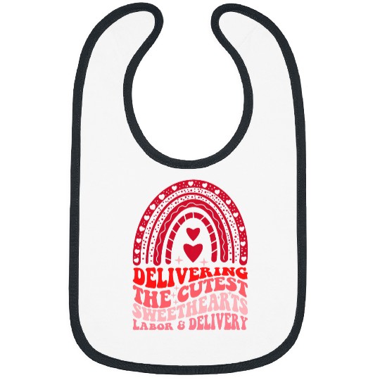 Labor And Delivery LaborDelivery LD nurses Valentines Day 5 Bibs