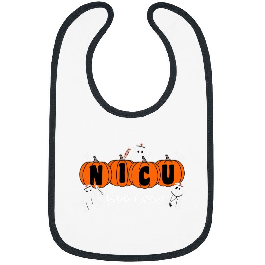 Nicu Boo Crew Pumpkin Costume NICU nurses Halloween Bibs