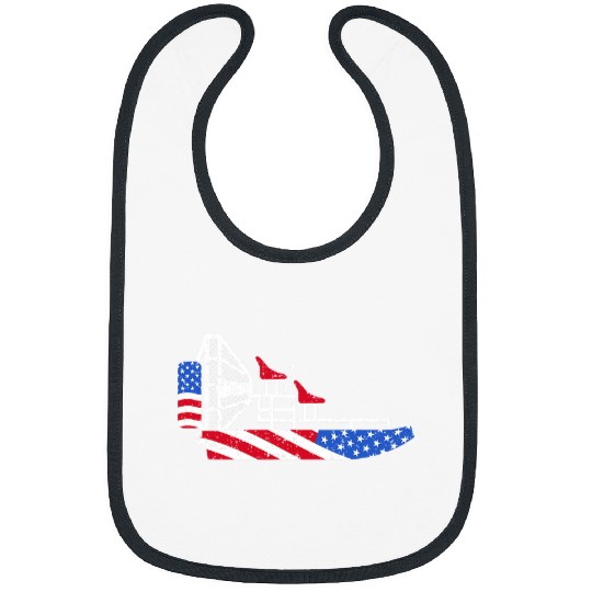 Airboat 4th of July USA Flag Swamp Boat Fanboat Patriotic Bibs