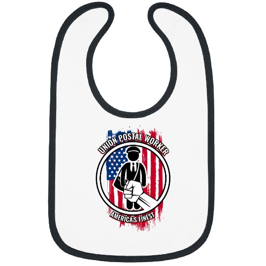 Union Postal Worker American for Postal Workers Bibs